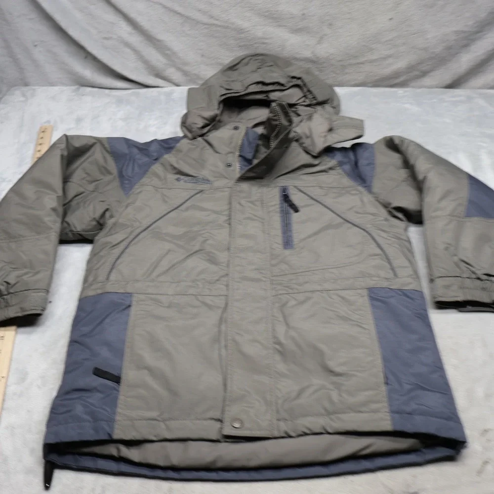 Columbia Down Jacket Kids 10/12 Gray Bugaboo Insulated Ski Snow Winter Parka